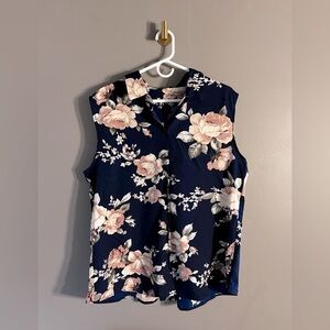 Timsem Sleeveless Floral Blouse